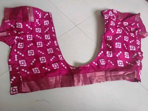 Pink Batik Saree