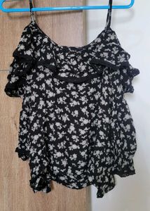 Floral Ruffle Top