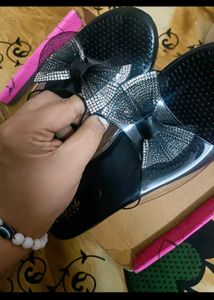 New Without Tag Black Party Wedges In 6 Size