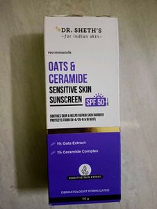 oats and ceramide sensitive skin sunscreen