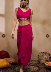 V neck CropTop Mabish By Sonal Jain Dress