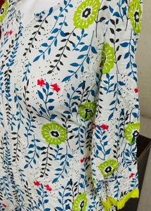 Floral Print Kurta