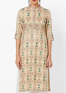Elegant Floral Printed Kurta