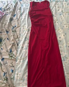 Elegant Maroon Bodycon Dress