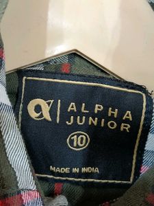 Green Plaid Flannel Shirt new