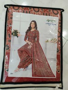 Ajrakh Special 3-Piece Rayon Suit – Material