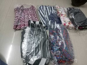 Blue &amp; White Striped Fit &amp; Flare Dress