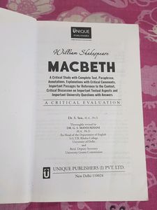 Macbeth A Critical Evaluation.