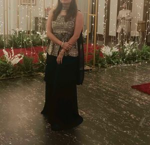 Navy Blue Festive Embellished Set