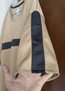 ✨Polyester Brown T-Shirt–Modern &amp; Comfortable