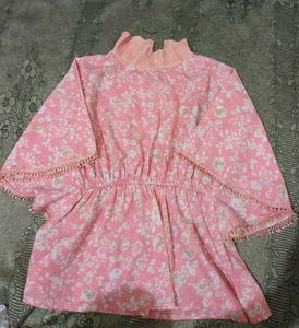 Pink Floral Top