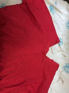 Red Button-Down Shirt
