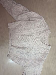 Cable Knit V-Neck Sweater