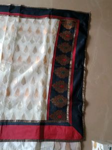 Lovely off White Saree