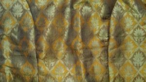 Golden Brocade Blouse With Skirt