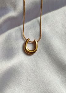 Gold Horseshoe Necklace