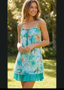 Beautiful Floral Ruffle Dress