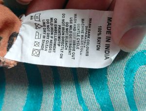 Peach Floral Print Tie-Front Shirt