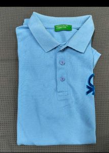 Benetton Blue Polo Shirt