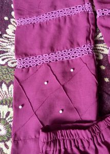 Pakistani Embroidered Kurti Set