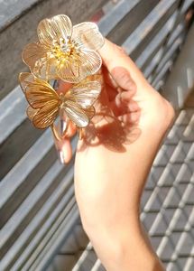 Golden Butterfly & Flower Bracelet