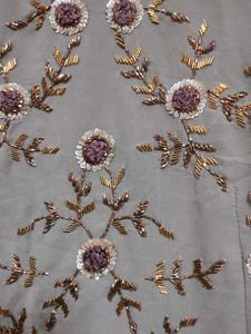 Embroidered Kurta with Ruffle Sleeves