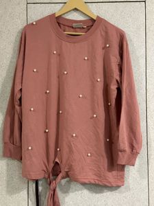 Peach Cotton Sweatshirt