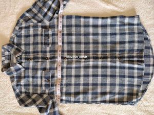 Blue Plaid Flannel Shirt