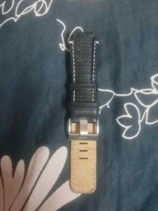 Black Leather Watch Strap