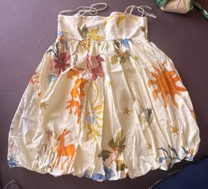 Printed Voluminous Dress