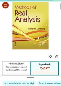 Methods Of Real Analysis By Richard R Goldberg