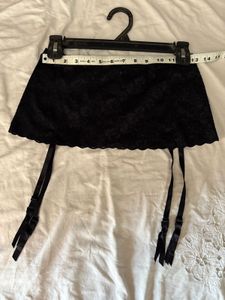 Beautiful Lace Skirt With Garter Belt