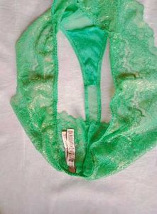Green Lace Thong By Victoria Secret