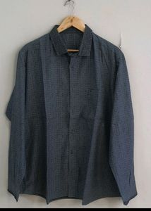 Grey self Design Shart XL