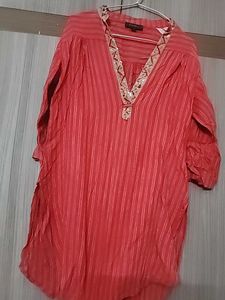 Red Apple Cut Short Kurti