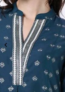 New unused xxl elephant  Teal Printed Kurta