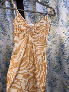 Zebra Print Mini Dress