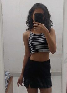 Striped Crop Tank Top