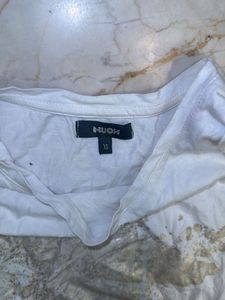 White Fringe Tank Top