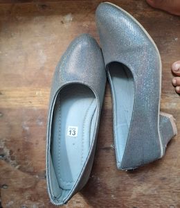 Glitter Silver Shoe