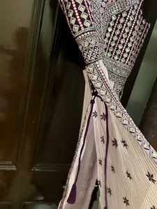 Wine Colour Stiched Dress With Dupatta