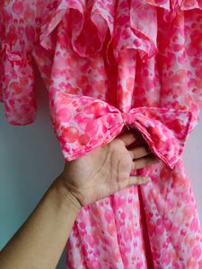 Pink Floral Dress