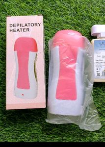 Waxing Kit With Heater, Wax And Strips