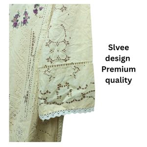 Floral Embroidered Salwar Kameez With Dupatta