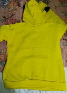 Yellow Pikachu Hoodie &#34;L&#34;