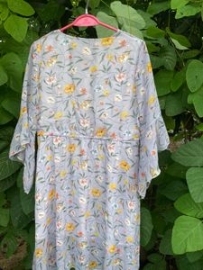Lilac Kimono Style Short Dress