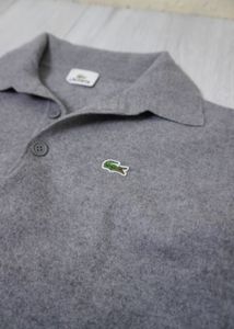 Lacoste Grey Polo Sweater