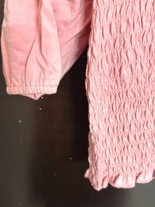 Peach Textured Top