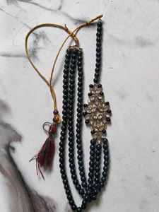 Elegant Black Beaded Necklace