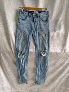 Skinny Ribbed Jeans